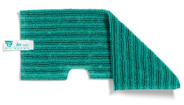 Моп двусторонний TTS (46х19.5см, микрофибра, зеленый)