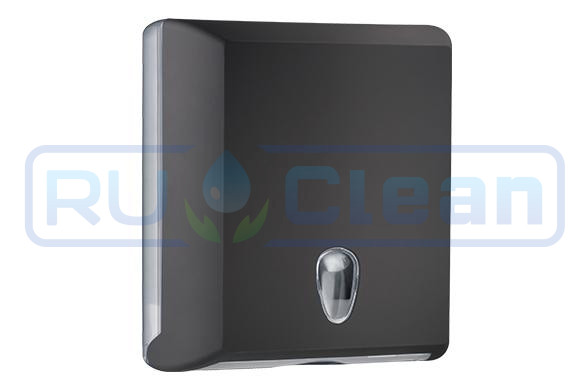 Диспенсер для бумажных полотенец Nofer BLACK (черный, пластик)