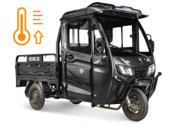 Трицикл электрический Rutrike КАРГО Кабина обогрев 1500 (черный)