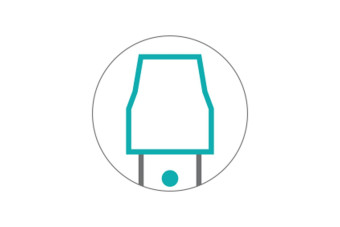 Сгон TTS для пола (55см, синий)