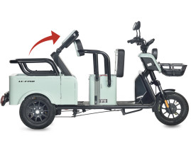 Трицикл электрический Wanshida LC-F150 (60V, 1000W, зеленый)