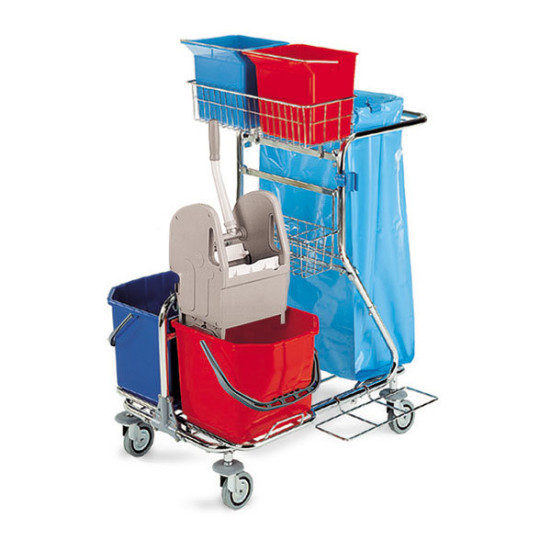 Тележка TTS Modular112 (хром, 2*15 л, 2*6 л)