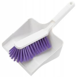 Набор щетка с совком Haug Bursten (ручной, для мусора, фиолетовый)