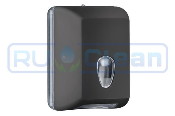 Диспенсер для бумажных полотенец Nofer BLACK (пластик, черный)