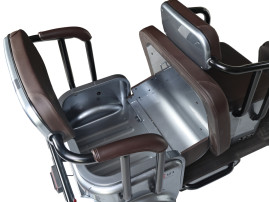 Трицикл электрический Wanshida U1-X 60V 800Вт (коричневый)