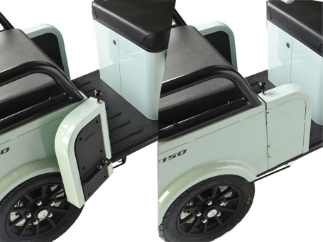 Трицикл электрический Wanshida LC-F150 (60V, 1000W, серый) (0000315-3079)