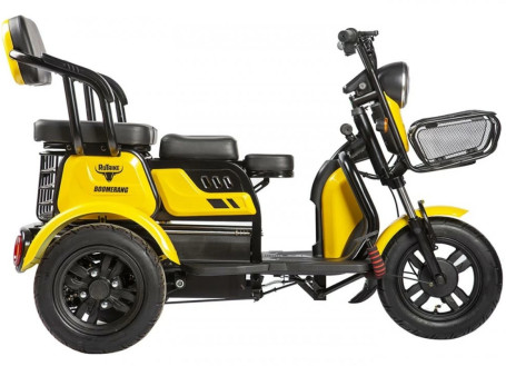 Трицикл электрический Rutrike Бумеранг (желтый)