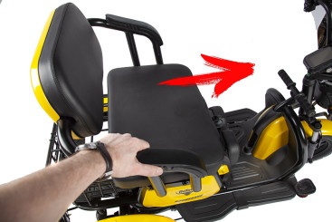 Трицикл электрический Rutrike Бумеранг (желтый)