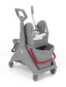 Тележка TTS NICKITA (2х25л, отжим TEC, ручка, серый)