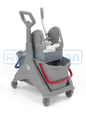 Тележка TTS NICKITA (2х25л, отжим TEC, ручка, серый)