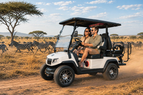 Гольф-кар Rutrike Ranger 2+2 Plus (48V, 3900Вт, белый) (026623-3283)