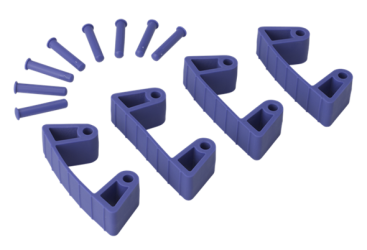 Зажим Vikan (фиолетовый, 4шт)