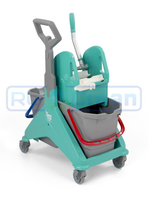 Тележка TTS NICKITA (2х25л, отжим TEC, ручка, зеленый)