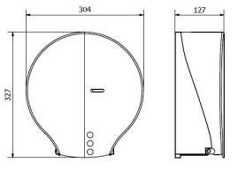 Диспенсер для туалетной бумаги Nofer (пластик, белый)