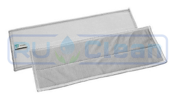 Моп на липучке TTS Clean Glass (40х10.5см, микрофибра, серый)