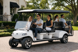 Гольф-кар Rutrike Carrier 6 (48V, 3900Вт, белый)