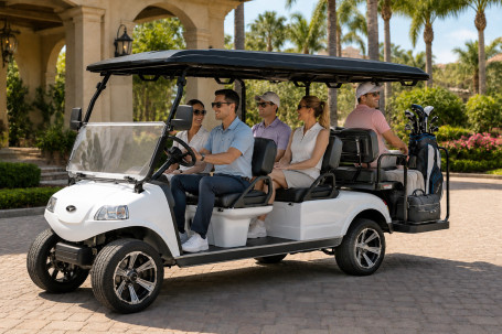 Гольф-кар Rutrike Carrier 6 (48V, 3900Вт, белый) (026620-3280)
