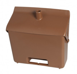 Совок FBK (с крышкой, без ручки, коричневый)