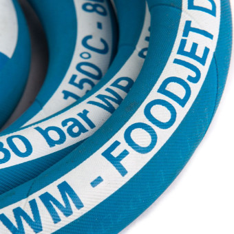 Шланг пищевой Foodjet DN12 (25м, 1/2"ш-1/2"ш, 80бар)