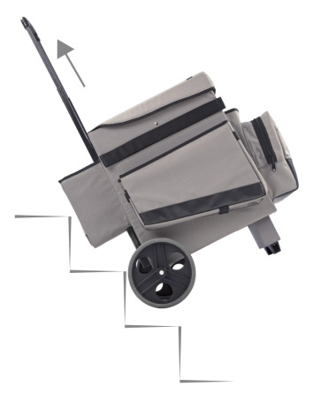 Тележка сервисная TTS (осевые колеса, черно-серый)