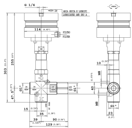 Регулятор давления PA VRPP170 (150бар, 200л/мин, 1"г-1"г, By-pass 1"г, пневмо)