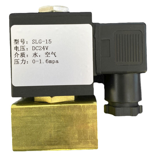 Клапан электромагнитный SLG-15 (16бар, 1/2&quot;г-г, норм.откр, латунь, 24В) TOR
