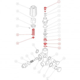 Ремкомплект уплотнений регулятора давления HAWK VBA