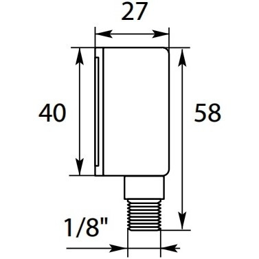 Манометр 16 Bar. 1/8 внеш. R+M 54710