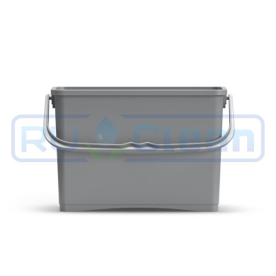 Ведро TTS (8л, с ручкой, серый)