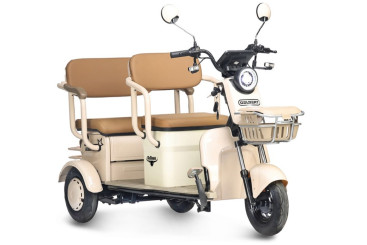 Трицикл электрический Rutrike Gelbert Atlas (48V/60V, 600 Вт, бежевый)