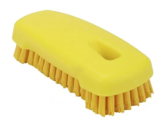 Щетка ногтевая FBK (125х55мм, жесткая, желтый)