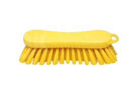 Щетка-скраб ручная FBK (210х70мм, жесткая, желтый)