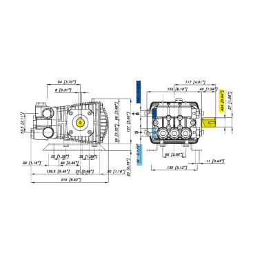Насос высокого давления Bertolini WML 1520-F (2800 об/мин)