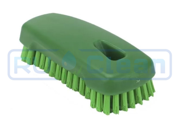 Щетка ногтевая FBK (125х55мм, жесткая, зеленый)