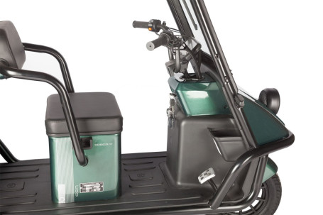 Трицикл электрический Wanshida NIPLA 500 60V 1000Вт (черно-серый)