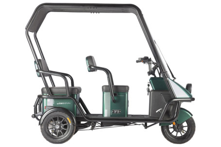 Трицикл электрический Wanshida NIPLA 500 60V 1000Вт (черно-серый)