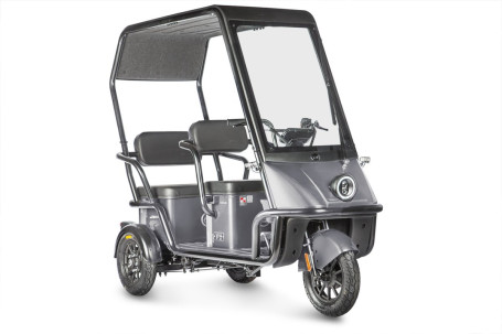 Трицикл электрический Wanshida NIPLA 500 60V 1000Вт (черно-серый)