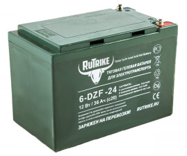 Тяговый аккумулятор RuTrike 6-DZF-24 (12V, 24A/h, GEL)