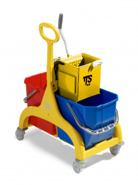 Тележка TTS Nick (2х50 л, отжим О-Кеу, желтый)