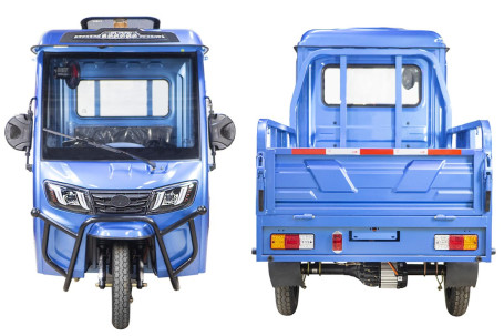 Трицикл электрический Rutrike КАРГО Кабина 1500 60V1000W (черный матовый)