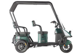 Трицикл электрический Wanshida NIPLA 500 60V 1000Вт (черно-красный)