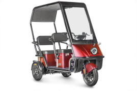 Трицикл электрический Wanshida NIPLA 500 60V 1000Вт (черно-красный)