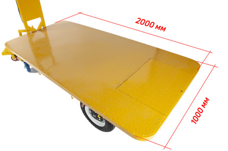 Тележка электрическая RuTrike ПЛИТА 2000 (платформа)