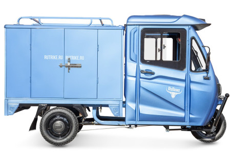 Трицикл электрический Rutrike КАРГО Кабина Дуал (зеленый)