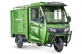 Трицикл электрический Rutrike КАРГО Кабина Дуал (зеленый)