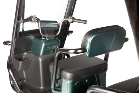 Трицикл электрический Wanshida NIPLA 500 60V 1000Вт (черно-белый)