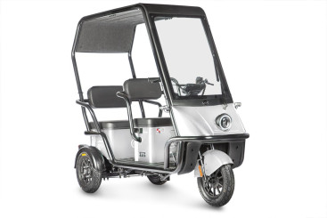 Трицикл электрический Wanshida NIPLA 500 60V 1000Вт (черно-белый)