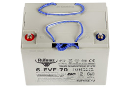 Тяговый аккумулятор RuTrike 6-EVF-70 (12V, 70A/h, AGM)
