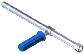 Копье (80см, 1/2"ш-1/2"г, 24бар, нерж, прямое, с ручкой) PA