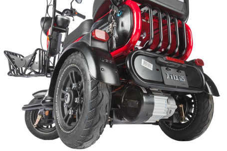 Трицикл электрический Wanshida HOT HATCH 60V 650Вт (черно-синий)